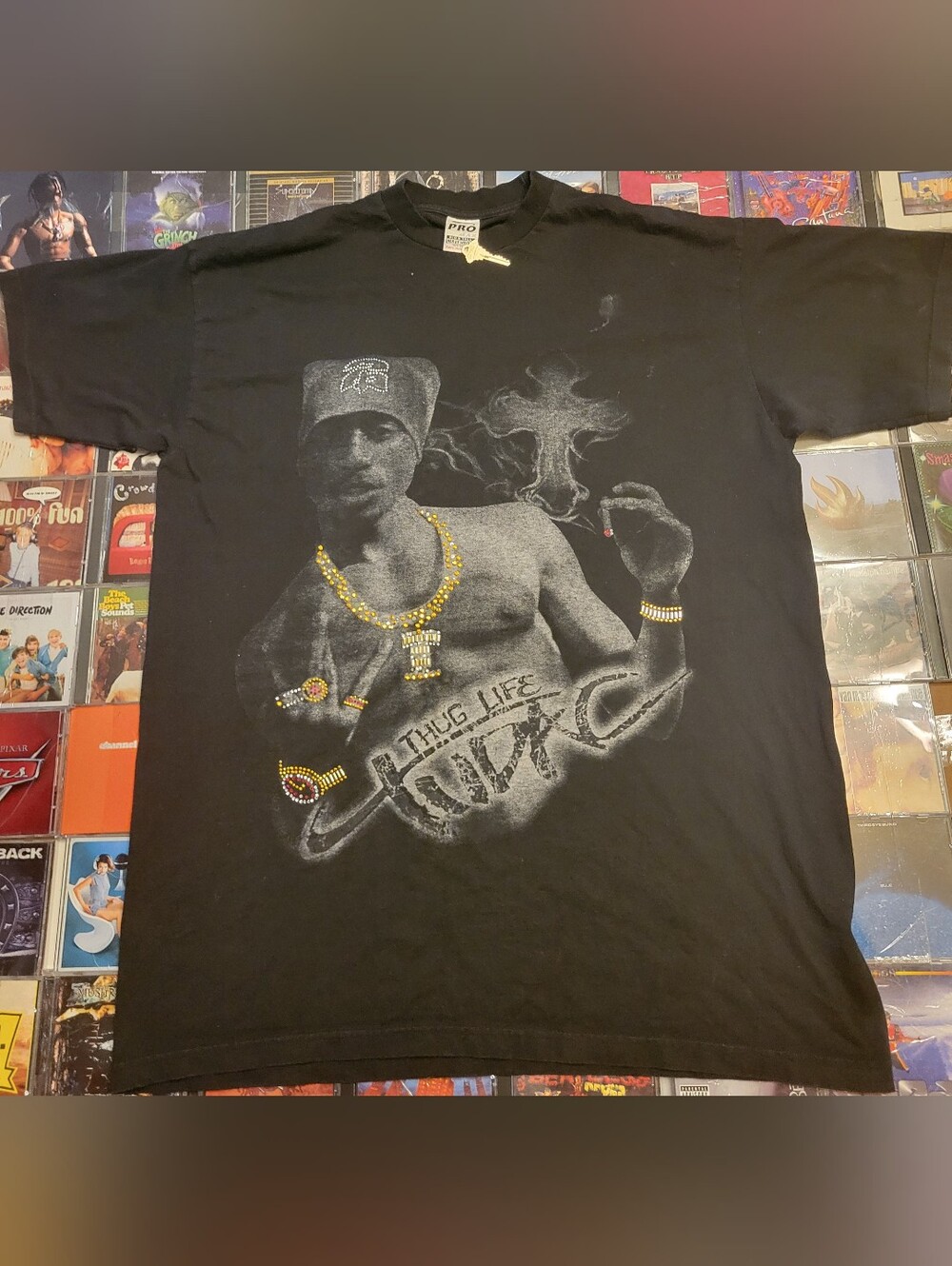 Big And Tall 90s Rhinestone Tupac Thug Life Shirt